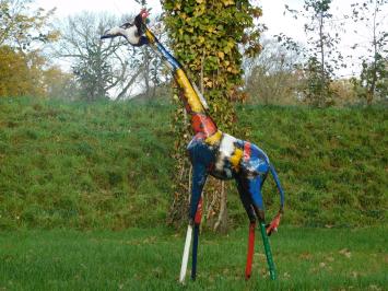 Giraffe „Savanna“ - 155 cm - Afrikanische Statue - Metall