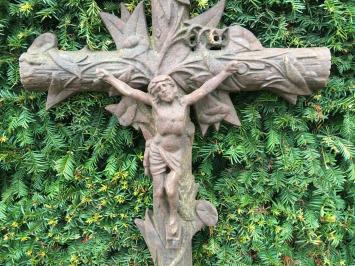 Schönes massives Grabkreuz, Rost Gusseisen