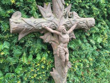 Schönes massives Grabkreuz, Rost Gusseisen