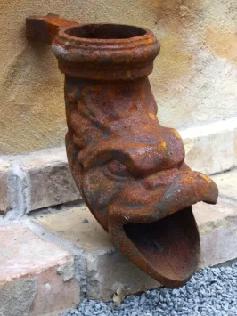 Sortie de gouttière Gargouille – 30 cm – fonte – bête mythique