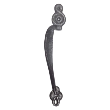 Art Nouveau greep links – gietijzer – 28,5 cm – elegant