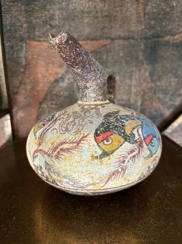 Vase im griechischen Stil, historischer Gegenstand, antike griechische Dekoration