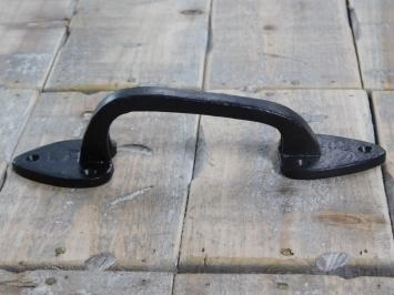 Poignée de porte-armoire-tiroir, petite, noire, en fer forgé