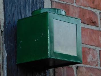 Grüne Vintage-Laterne – 13 x 13 cm – Metall