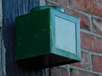 Grüne Vintage-Laterne – 13 x 13 cm – Metall