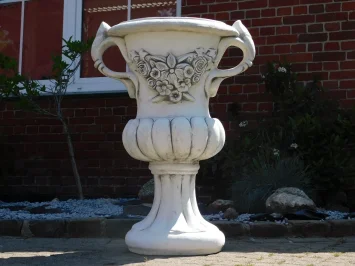 Vase de jardin à oreilles - 93 cm - pierre massive - décoration de jardin