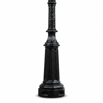 Lanterne de jardin classique - 380 cm - aluminium et laiton