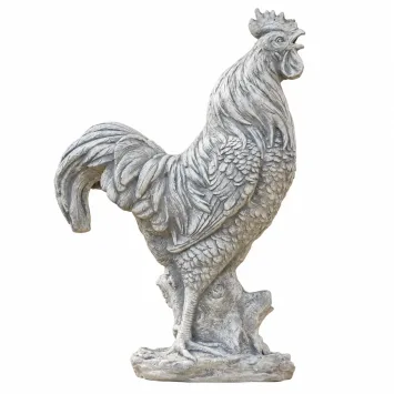 Tuinbeeld haan XL – grote stenen haan – 65 cm
