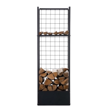 Brennholzregal – 120 x 40 cm – Industriemetall – stabil