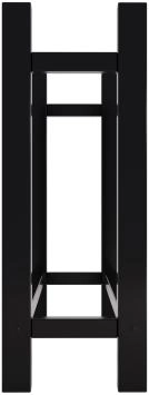 Rangement du bois de chauffage, étagère carrée, élégante et moderne, pour l'intérieur et l'extérieur
