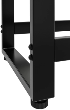 Porte-bûches – acier noir – 150 x 75 cm – élégant