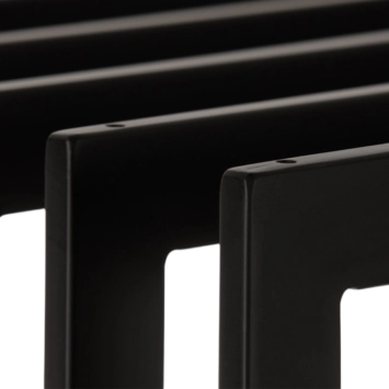 Porte-bûches – 100 x 50 cm – métal noir mat – décoration