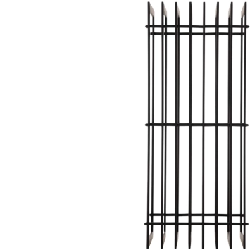 Porte-bûches – 100 x 50 cm – métal noir mat – décoration