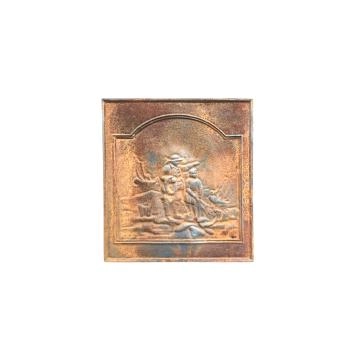 Open haard plaat, wandornament, gietijzer, zware uitvoering