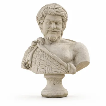 Klassieke buste van Hadrian - 68 cm - vintage tuinbeeld van steen