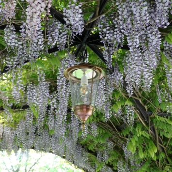 Lampe suspendue 'Sneek' bronze - sur chaîne - 54 cm - classique