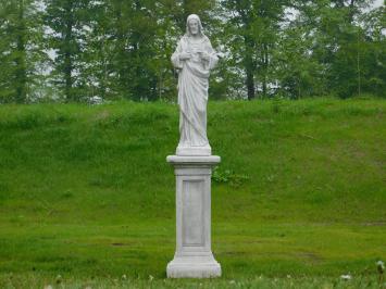 Jesusstatue über 1 Meter, Stein, große Gartenstatue Jesus
