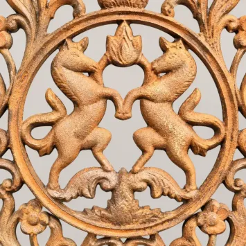 Tür- und Fenstergitter aus Gusseisen – rustikal – 68,5 cm