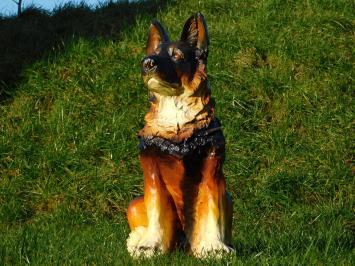 Schäferhund - Polystone Statue - Hund - 60 cm - in Farbe