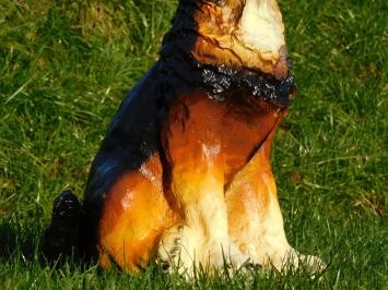 Chien de berger - statue en polystone - chien - 60 cm - en couleur