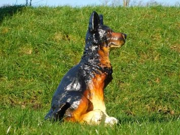 Chien de berger - statue en polystone - chien - 60 cm - en couleur