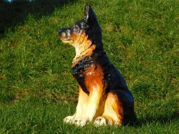 Chien de berger - statue en polystone - chien - 60 cm - en couleur