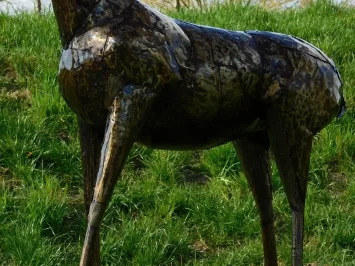 Cerf « Zanta » – 195 cm – métal – fait main en Afrique