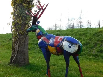 Hirsch – leuchtende Farben – künstlerisches Statement