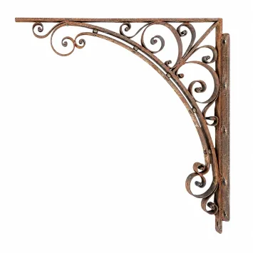 Smeedijzeren hoekdrager – afdakondersteuning – 92 × 92,5 cm