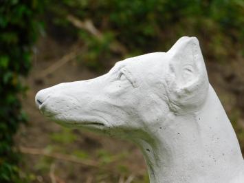 Gartenstatue / Statue Hund in Originalgröße, große Tierstatue, Stein