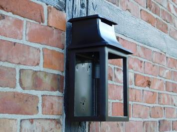 Wandleuchte Schwarz - Aluminium - Hotelleuchte - mit Glas