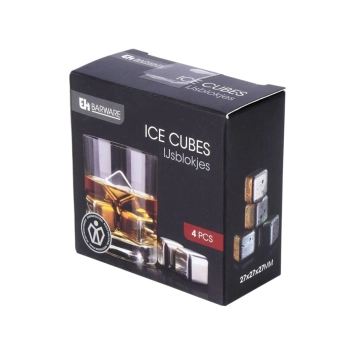 Wiederverwendbare Eiswürfel – Edelstahl – stilvoll in Getränken wie Whisky