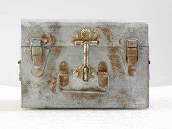 Vintage Opbergkist - 25 x 23,5 cm - Metaal