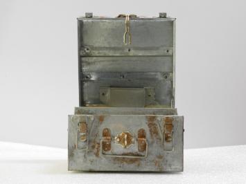 Vintage Opbergkist - 25 x 23,5 cm - Metaal