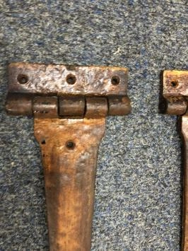 Jeu de charnières à sangle longue pour stores de fenêtre, panneaux pliants de fenêtres, stores de vitrine ou portes, couleur restante.