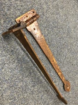 Jeu de charnières à sangle longue pour stores de fenêtre, panneaux pliants de fenêtres, stores de vitrine ou portes, couleur restante.