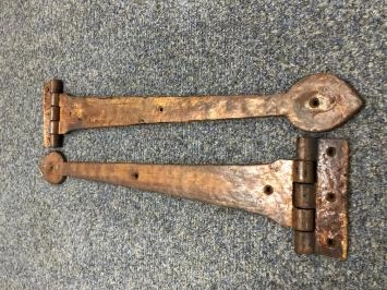 Jeu de charnières à sangle longue pour stores de fenêtre, panneaux pliants de fenêtres, stores de vitrine ou portes, couleur restante.