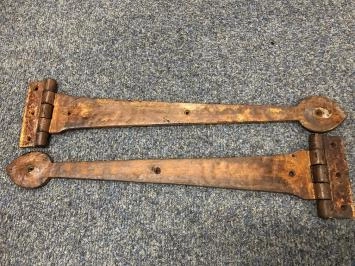 Jeu de charnières à sangle longue pour stores de fenêtre, panneaux pliants de fenêtres, stores de vitrine ou portes, couleur restante.
