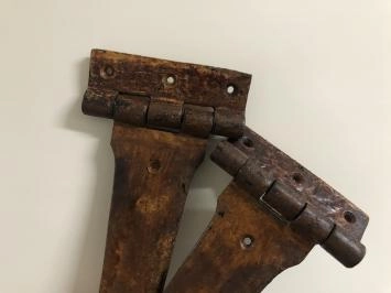 Jeu de charnières à sangle longue pour stores de fenêtre, panneaux pliants de fenêtres, stores de vitrine ou portes, couleur restante.