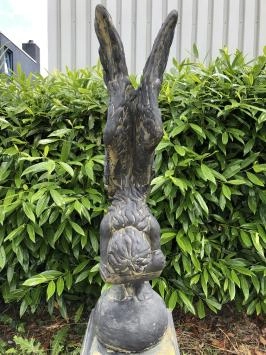 Engel - Flügel nach oben - Stein - 75 cm - sandsteinfarben