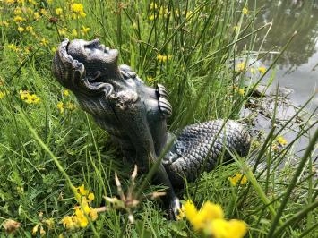 Meerjungfrau - Gusseisenstatue - 43 cm - Bronze/Messing