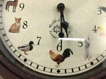 L'horloge des animaux émet aussi des sons !