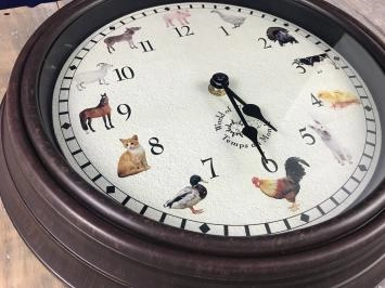 L'horloge des animaux émet aussi des sons !