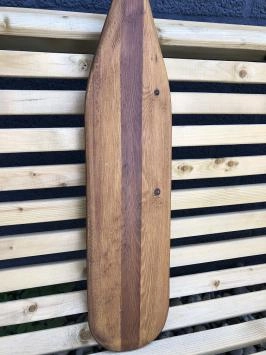 Pagaie en bois - fait main - décoration murale - lumineuse