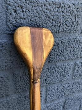 Pagaie en bois - fait main - décoration murale - lumineuse
