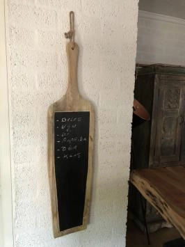 Tableau mural en bois, tableau noir, tableau d'attention / tableau d'achat