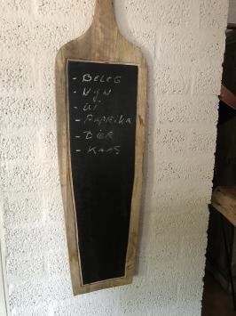 Tableau mural en bois, tableau noir, tableau d'attention / tableau d'achat