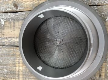Bedienbaar groot luchtrooster, openhaard RVS rooster rond