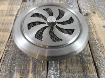 Grille d'aération réglable - acier inoxydable - grille ronde