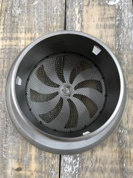 Bedienbaar groot luchtrooster, openhaard RVS rooster rond